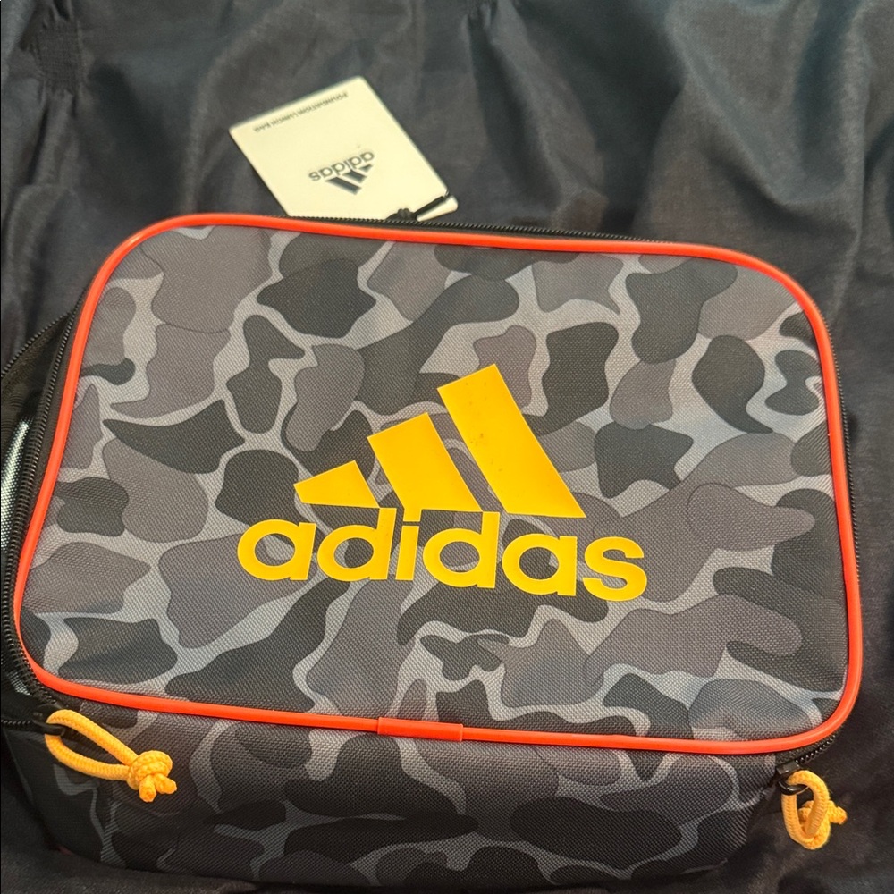 Adidas Camouflage lunch  Bag - Black and Yellow